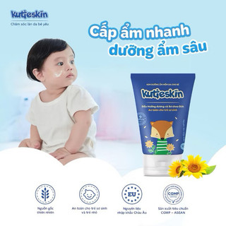 2 tuyp Kem dưỡng ẩm, kem bôi dịu da Kutieskin cho bé  5ml/tuyp