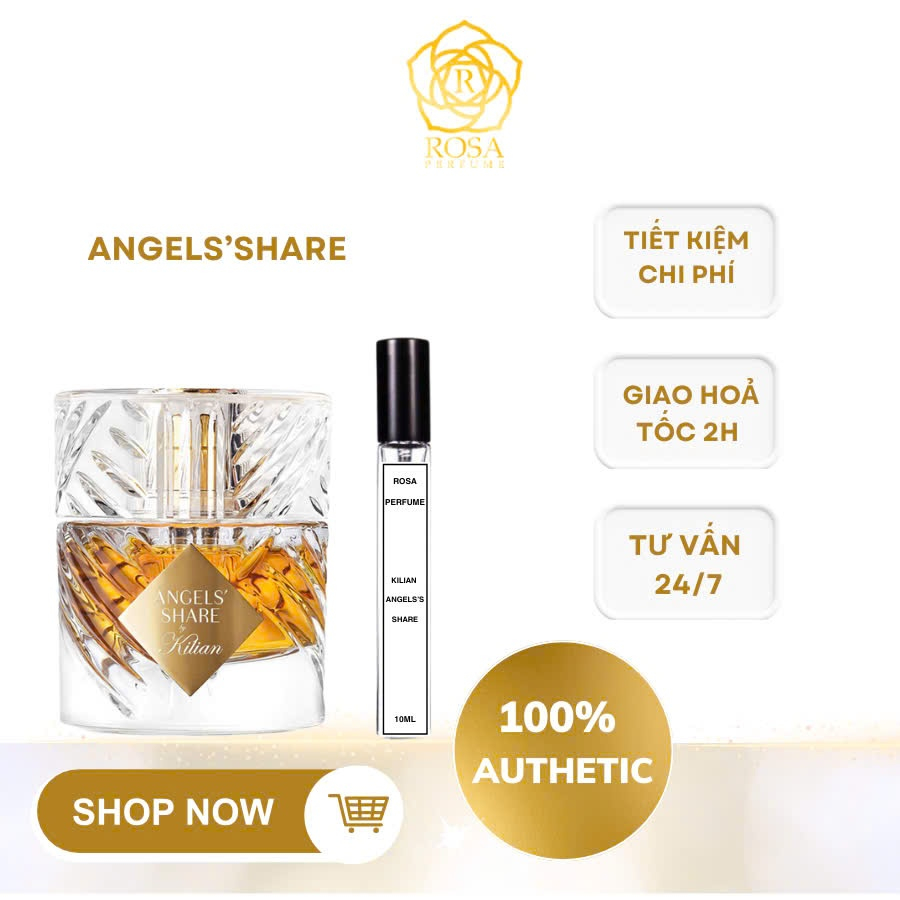 (Mẫu thử) Nước hoa Unisex Kilian Angel’s Share  Tinh Tế, Sang Trọng, Ấm Áp