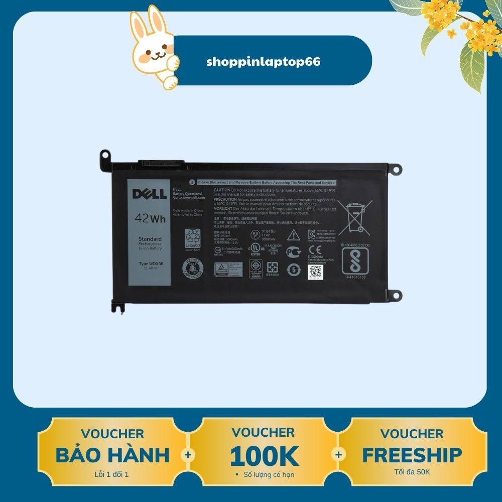 Pin Laptop Dell Inspiron 5368 5378 5379 5565 5567 5568 5570 5578 5579 5538 5765 5767 5770 5775 Type 