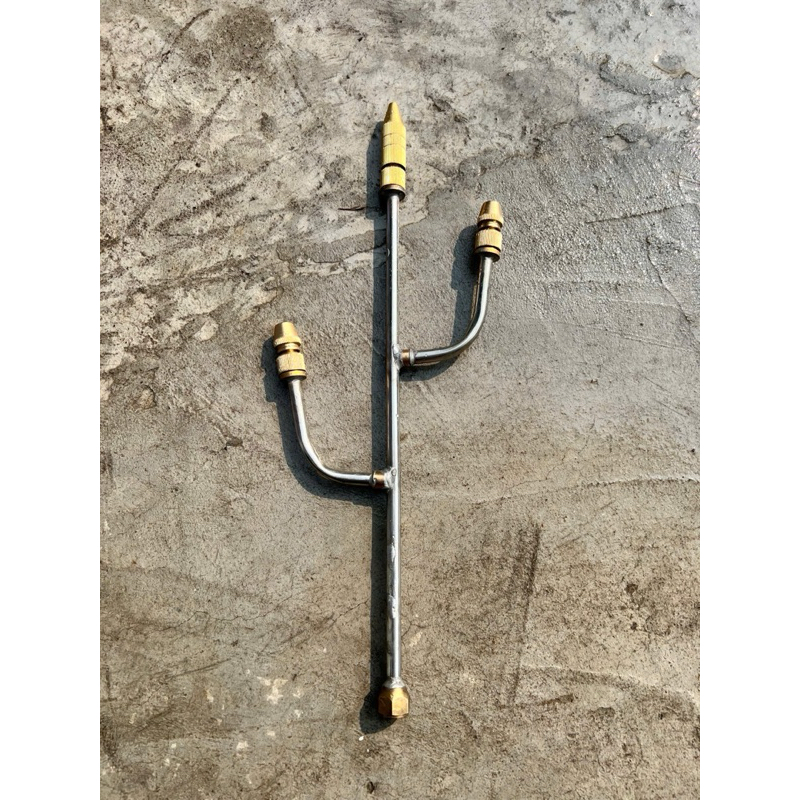 Cần tưới cây 2 chỉa- 3 chỉa 1 bên - 2 bên, Ren 13.8mm - phù hợp cho máy nén,cao áp, chỉnh đc phun xa