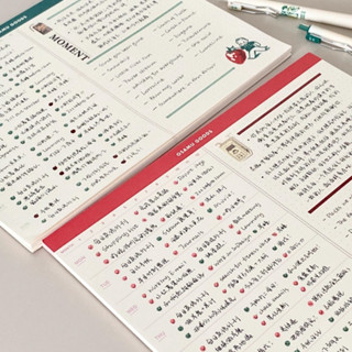 Sổ tay phân trang phong cách cổ điển Harada Osamu, sổ ghi chú B5 ngang có thể xé trang Notebook