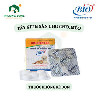  BIO RANTEL - Thuốc Tẩy Giun Sán Trên Chó Mèo 