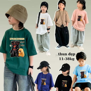 Áo Phông Cho Bé Trai, Áo Thun Cho Bé Trai, Chất cotton đẹp, mát, thấm mồ hôi 12-40kg (hàng Y HÌNH)
