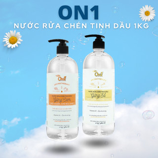  Nước Rửa Chén On1 1Kg Tinh Dầu mỡGừng Sả Gừng Cam Sạch Bóng Vết Dầu Mỡ - Bảo Vệ Da Tay - On1 Việt Nam 