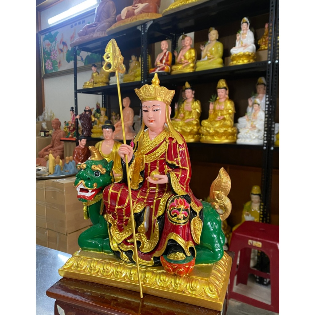 Tượng Địa Tạng Đề Thính Composite cao 30cm