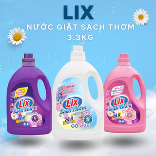 [Kèm Quà Tặng] Combo Nước Giặt Lix Sạch Thơm Hương Ngàn Hoa/Hoa Hồng 3.3KG Sạch Nhanh Vết Bẩn - Lixco Việt Nam