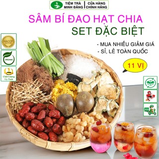  Sâm bí đao hạt chia 11 vị - Set 500 Gram nấu 10 lít nước công thức gia truyền✅ Sản phẩm chính hãng Tiệm Trà Hoàng Tâm. 