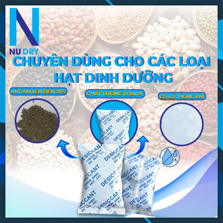 Gói hút ẩm thực phẩm NUDRY Clay dùng cho đồ ăn vặt đóng gói 1kg