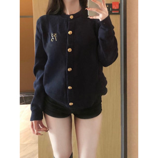 Yuri.store Áo Len Cardigan Basic Tôn Dáng Dành Cho Mùa Thu- Kèm Ảnh Thật
