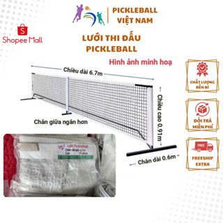  Lưới Pickleball Luồn Khung  Cao Cấp: Dài 6,7m cao 91cm Tiêu Chuẩn Thi Đấu  Không kèm theo khung   