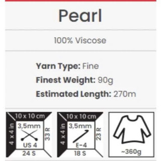[HÀNG HIẾM] [ĐÃ SOLD TRÊN WEB] Sợi Pearl nhập khẩu chính hãng YarnArt Thổ Nhĩ Kỳ