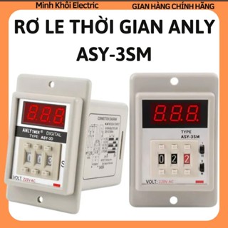  Công tắc thời gian ASY-3SM kèm đế,đồng hồ hẹn giờ asy-3sm,timer điện tử,đồng hồ thời gian bộ đếm thời gian 