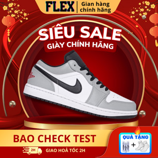 Giày Nike Air Jordan 1 Low Smoke Grey Black V2 553558-030 chính hãng cho nam nữ, Jordan 1 low real fullbox FLEX SHOP