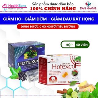 Kẹo ngậm Hotexcol Giảm Ho, Thanh Họng - Hộp 40 viên
