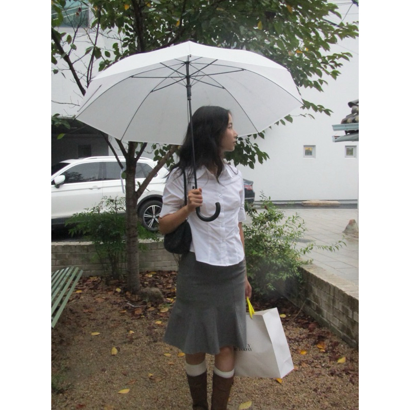 CELINE SHIRT - Áo sơ mi chiết eo tay ngắn Miyou