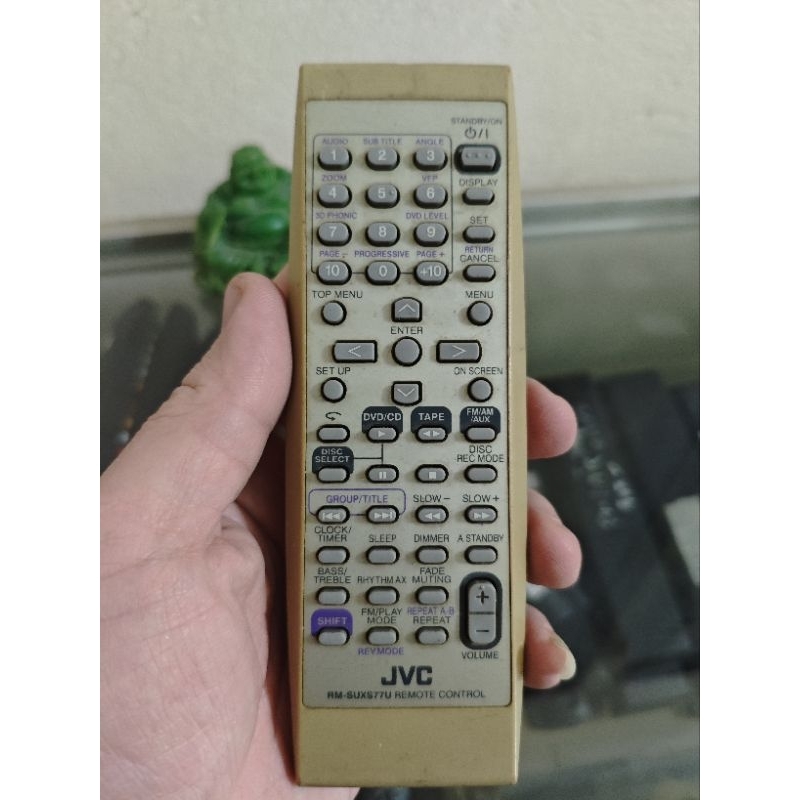 Khiển Gốc JVC Rm-SUXS77U các dòng dàn JVC mini không có USB ( khiển cũ bóc dàn đã test kỹ các nút)