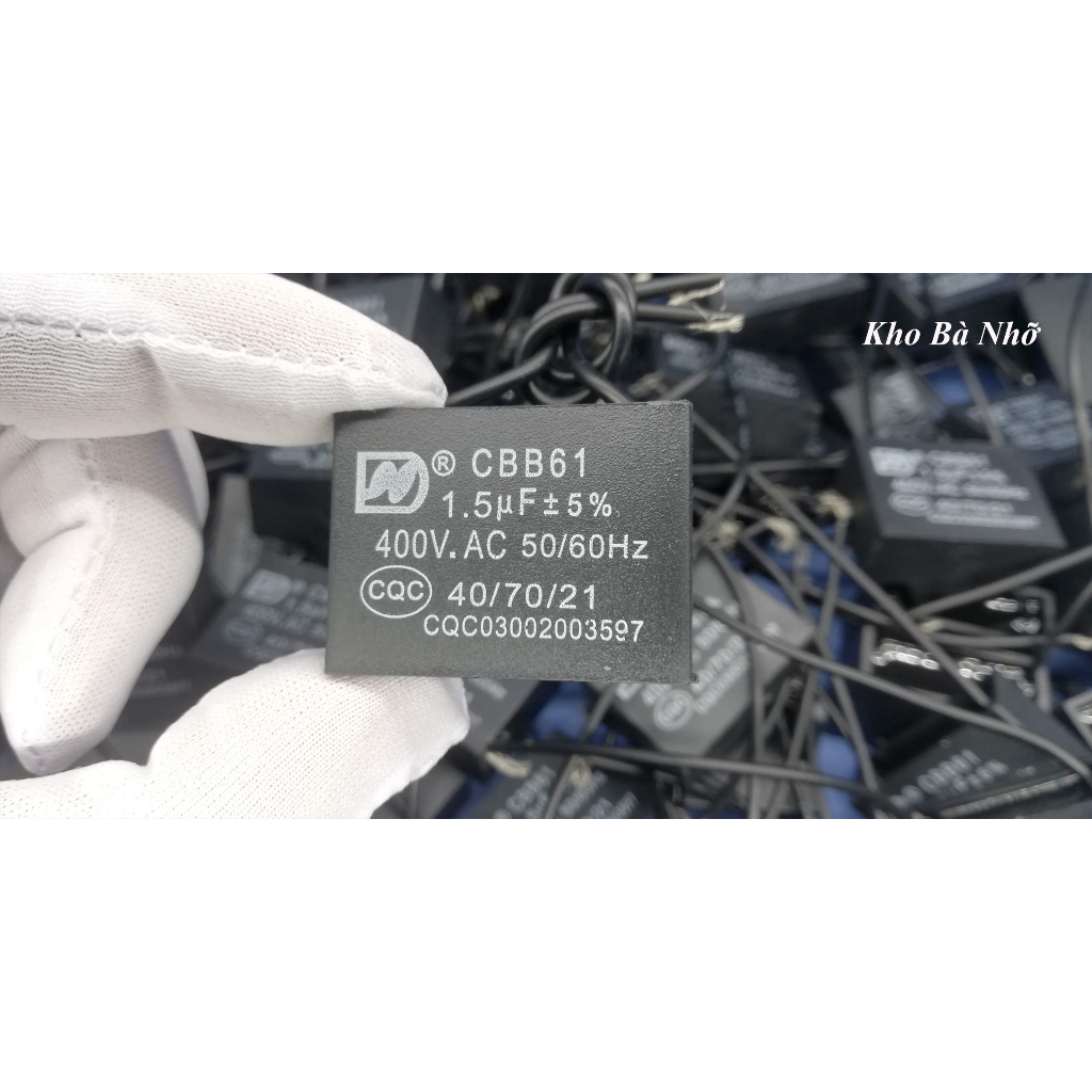 Combo 5 Tụ quạt 1,5uF - CBB61 400VAC