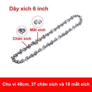 Xích máy cưa pin 6inch ,dây xích dự phòng dùng cho cưa pin các loại MKT .HTC