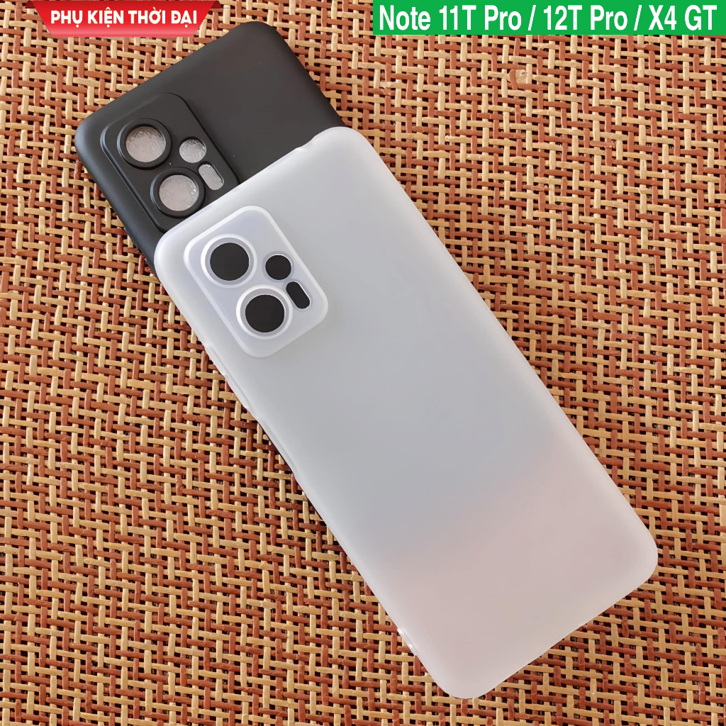 Ốp lưng Redmi Note 11T Pro / 11T Pro Plus / Note 12T Pro / Poco X4 GT dẻo màu siêu mỏng ôm máy