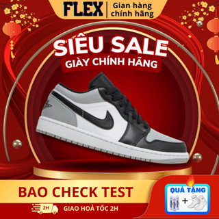Giày Nike Air Jordan 1 Low Smoke Grey Black V4 ''553558 052 '' chính hãng cho nam nữ, Jordan low real fullbox FLEX SHOP