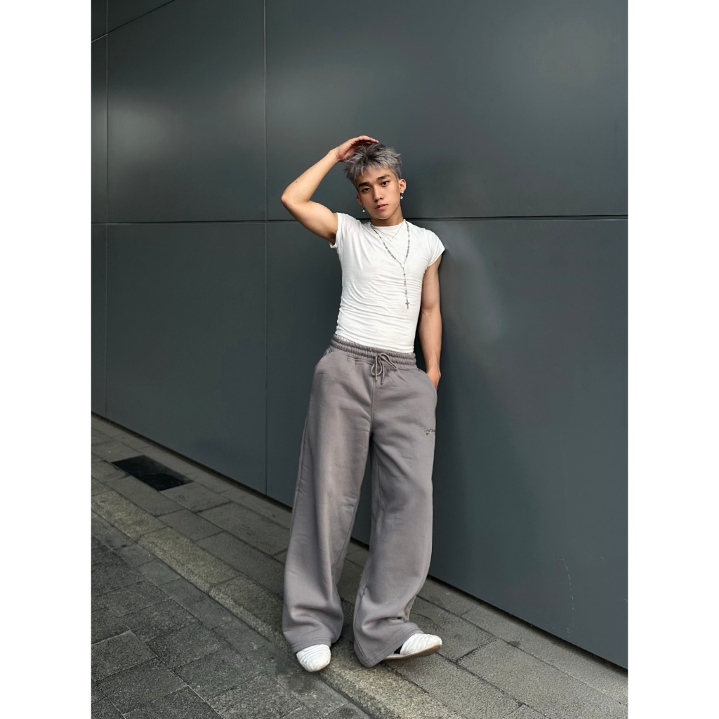 ( FORM RỘNG + NỈ BÔNG) QUẦN DÀI FORM RỘNG NỈ BÔNG UNISEX 380GSM Cotton 65/35 Form Rộng ĐEN.STU ( Q1 ) | BigBuy360 - bigbuy360.vn