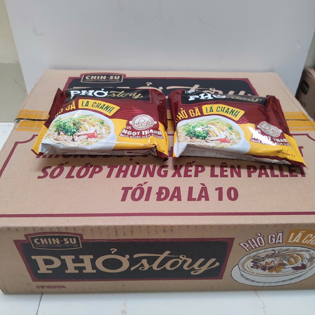 Thùng phở Thìn Bờ Hồ Story Hãng ChinSu vị bò 30 gói x 72g