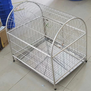  Chuồng chó - Lồng chó mèo bằng inox nhiều kích thước 