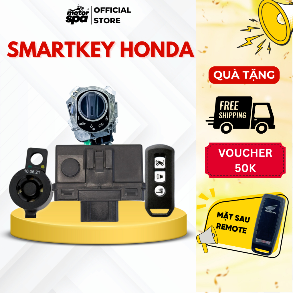Smartkey Honda (K01/K35/K29/K96...) - Winner V1, Future Fi/ X/ Neo, Wave Alpha, Wave Blade, Wave RSX