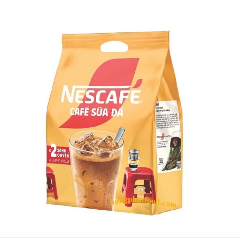 (Bịch 25 gói) Nescafe cà phê sữa đá hòa tan