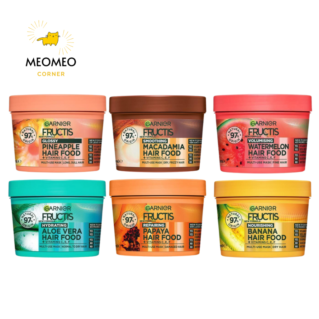 Kem ủ tóc đa công dụng Garnier Fructis Hair Food Úc 390ml