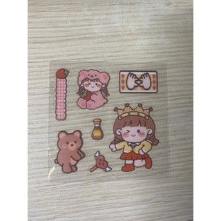 Sticker 3D/2D TAMIDI đã có keo dán bình nước, ốp điện thoại, hộp bút, quà tặng... siêu dễ thương, sẵn keo dán