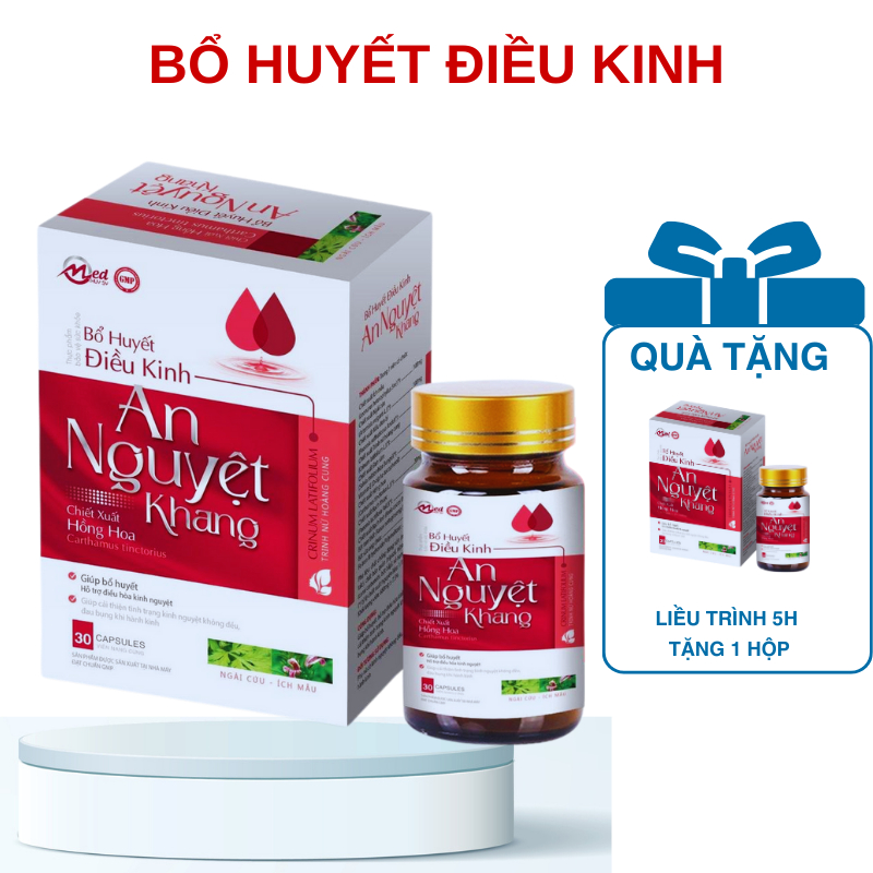 Viên uống điều hòa kinh nguyệt An Nguyệt Khang. Cải thiện tình trạng đau bụng kinh, rối loạn kinh ng