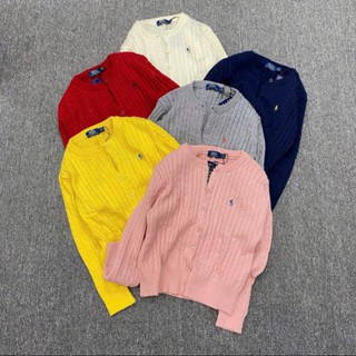 Áo len tay dài có nút thêu RL URATV