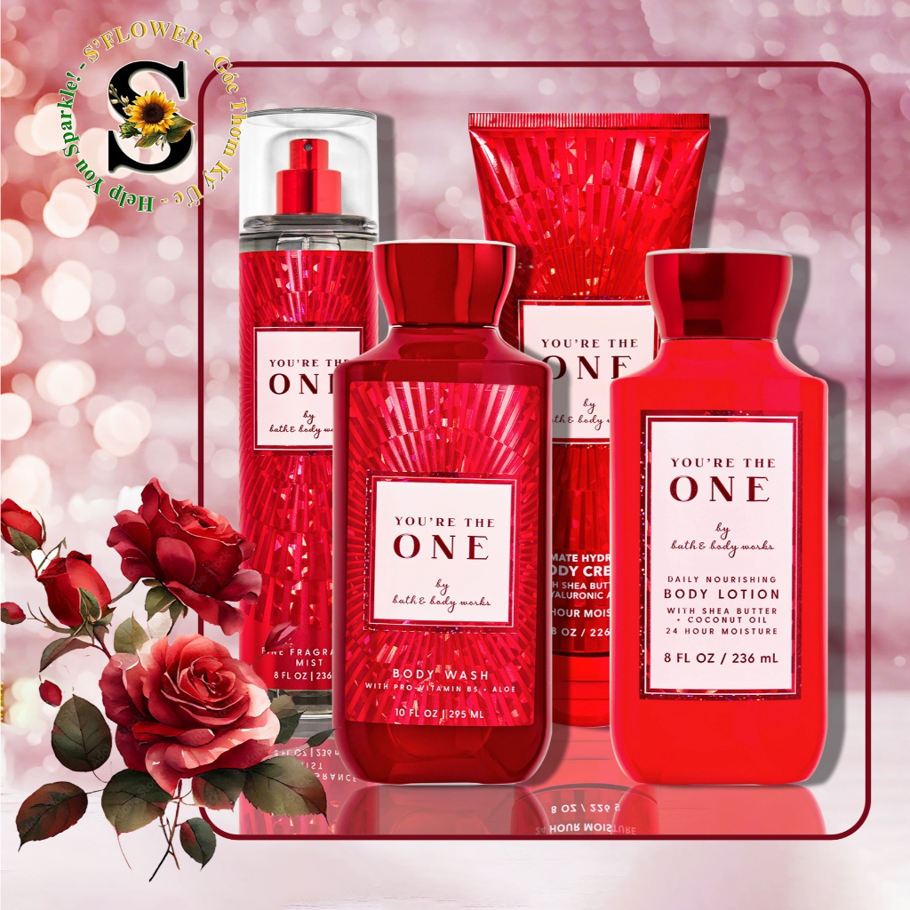 🌹 YOU'RE THE ONE 🌹 | Bộ Sản Phẩm Gel Tắm - Dưỡng Thể - Xịt Thơm Toàn Thân Bath & Body Works Shower Gel - Lotion - Mist