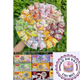 Bán sỉ hộp 2.5kg Bánh Mochi Kem lạnh phủ dừa đủ vị, bánh dẻo phủ dừa nhân kem sữa thơm ngon