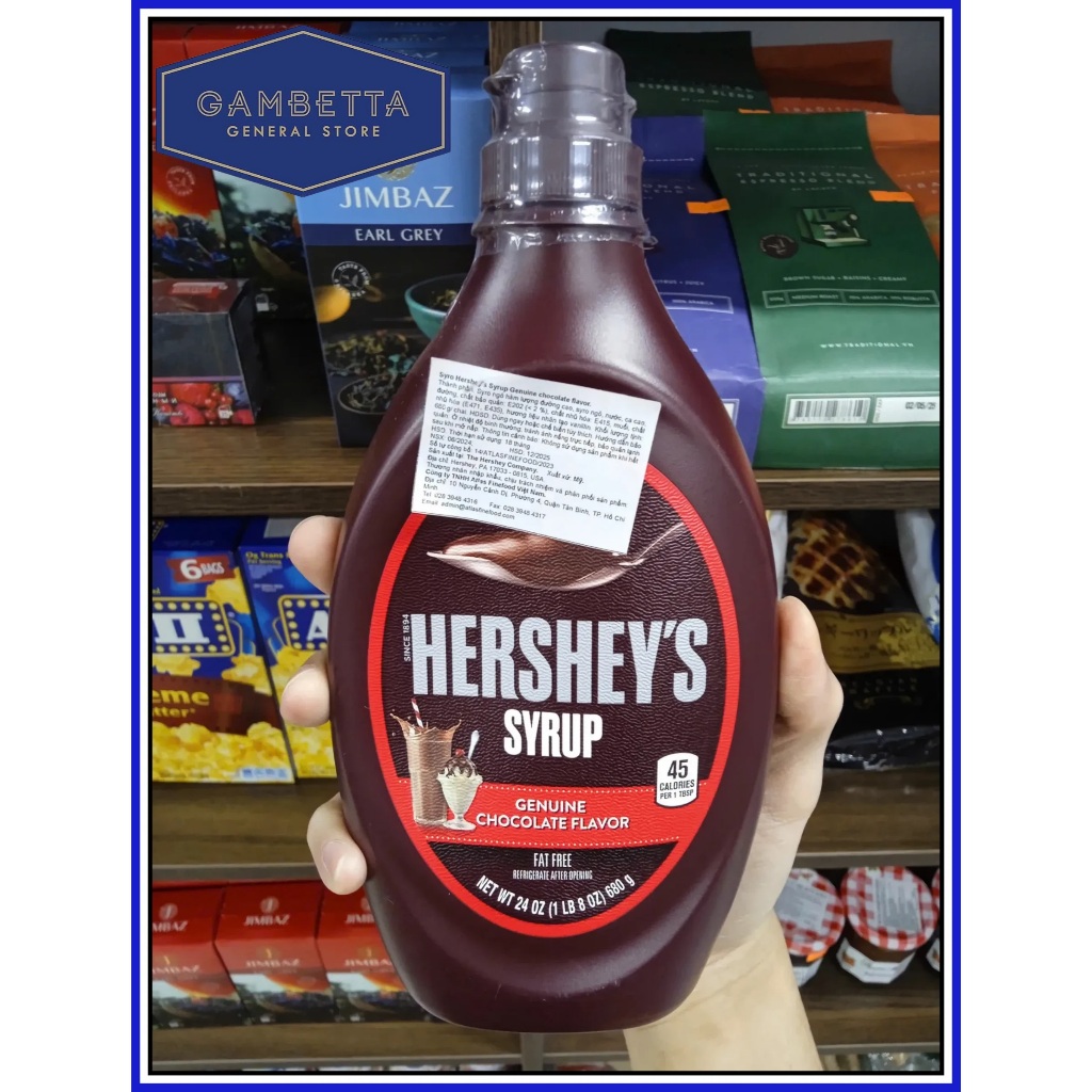 Sy-rô Hershey's Chocolate Syrup 680g