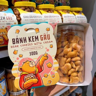 Bánh Gấu Nhân Kem - Ăn Vặt Chú Mạnh
