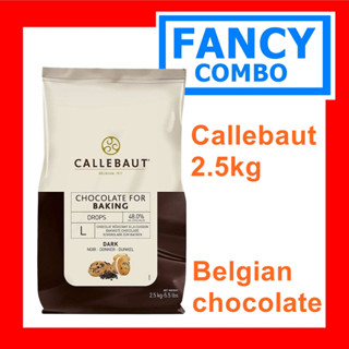 🍫 CALLEBAUT 2.5KG – HẠT SÔ CÔ LA ĐEN CAO CẤP CHO DÂN LÀM BÁNH 🎂✨