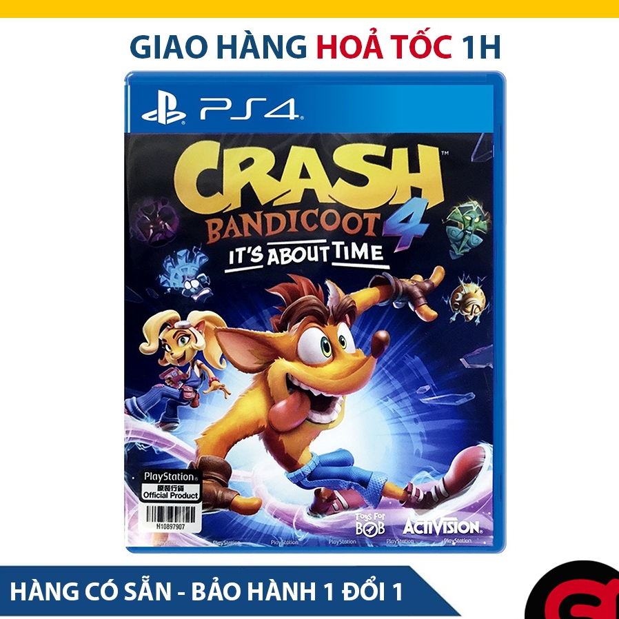 Đĩa Game PS4: Crash Bandicoot 4 It's About Time