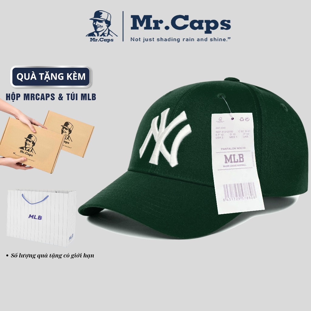 Nón lưỡi trai LA  Full Box [Hộp + Túi] - Nón kết MLB dáng thể thao Ulzzang thời trang dành cho cả nam nữ Mrcaps MLB01 | BigBuy360 - bigbuy360.vn