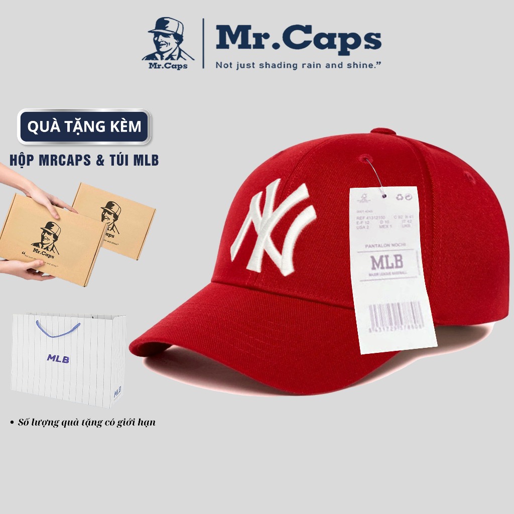 Mũ lưỡi trai LA Full Box [Hộp + Túi] - Nón kết MLB kaki phong cách thời trang thể thao cho cả nam và nữ Mrcaps MLB01 | BigBuy360 - bigbuy360.vn