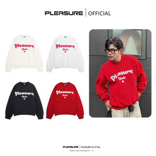    GIÁ TRẢI NGHIỆM   Áo Sweater Nỉ Lông Cáo PLEASURE Signature Boxy Form Châu Âu Dáng Rộng Unisex Nam Nữ Local Brand PL26 