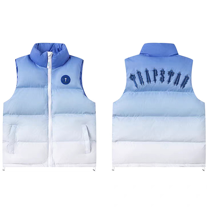 Áo Khoác Phao Trapstar Tay Cộc Unisex Nam Nữ Cao Cấp Form Rộng Dày Dặn Chuẩn Quảng Châu