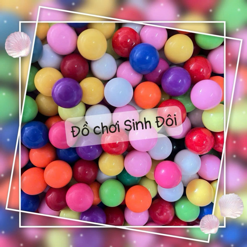 Bi nhựa nguyên khối 25mm - phụ kiện bi các trò chơi