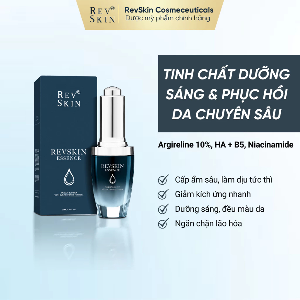 Serum phục hồi, chống lão hóa, dưỡng sáng da, dưỡng ẩm Revskin Essence - 30g shop Hanami