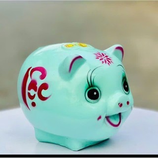 Lợn Đất, Heo Đất, Ống Heo Tiết Kiệm Tiền. Mẫu Heo Pi Lộc Truyền Thống Size Nhỏ
