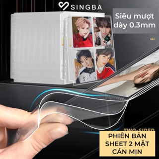 [CÓ SẴN] SHEET CPP CÁN MỊN 2 MẶT VER 4 HÃNG SINGBA DÀNH CHO BINDER A5 2CÒNG 3CÒNG 6CÒNG LƯU TRỮ ẢNH - Cáo nuôi rái cá
