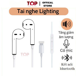  Tai nghe dây chân dẹt hiển thị cửa sổ kết nối có mic cho táo 7 8Plus X Xr XsMax 11 12 13 14ProMax 