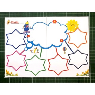 (Ngọc Tú) Sơ đồ tư duy khổ A3, A2. Kèm nam châm lá.
