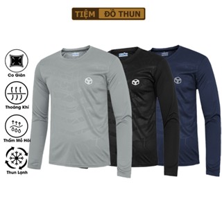 Combo Áo thun thể thao nam dài tay măc đá bóng, tập gym, mặc giữ  áo thun chống nắng nam thể thao co giãn thoải.